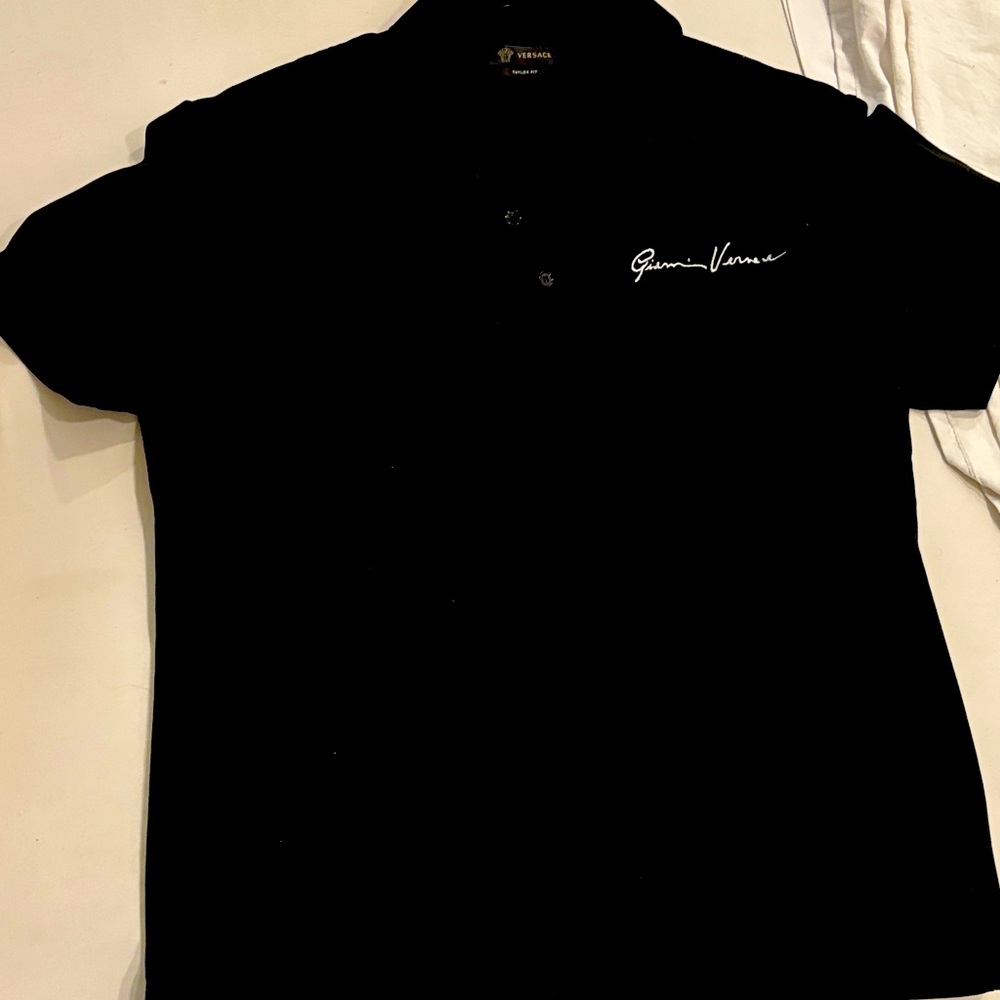 Versace Black Polo Shirt for Men